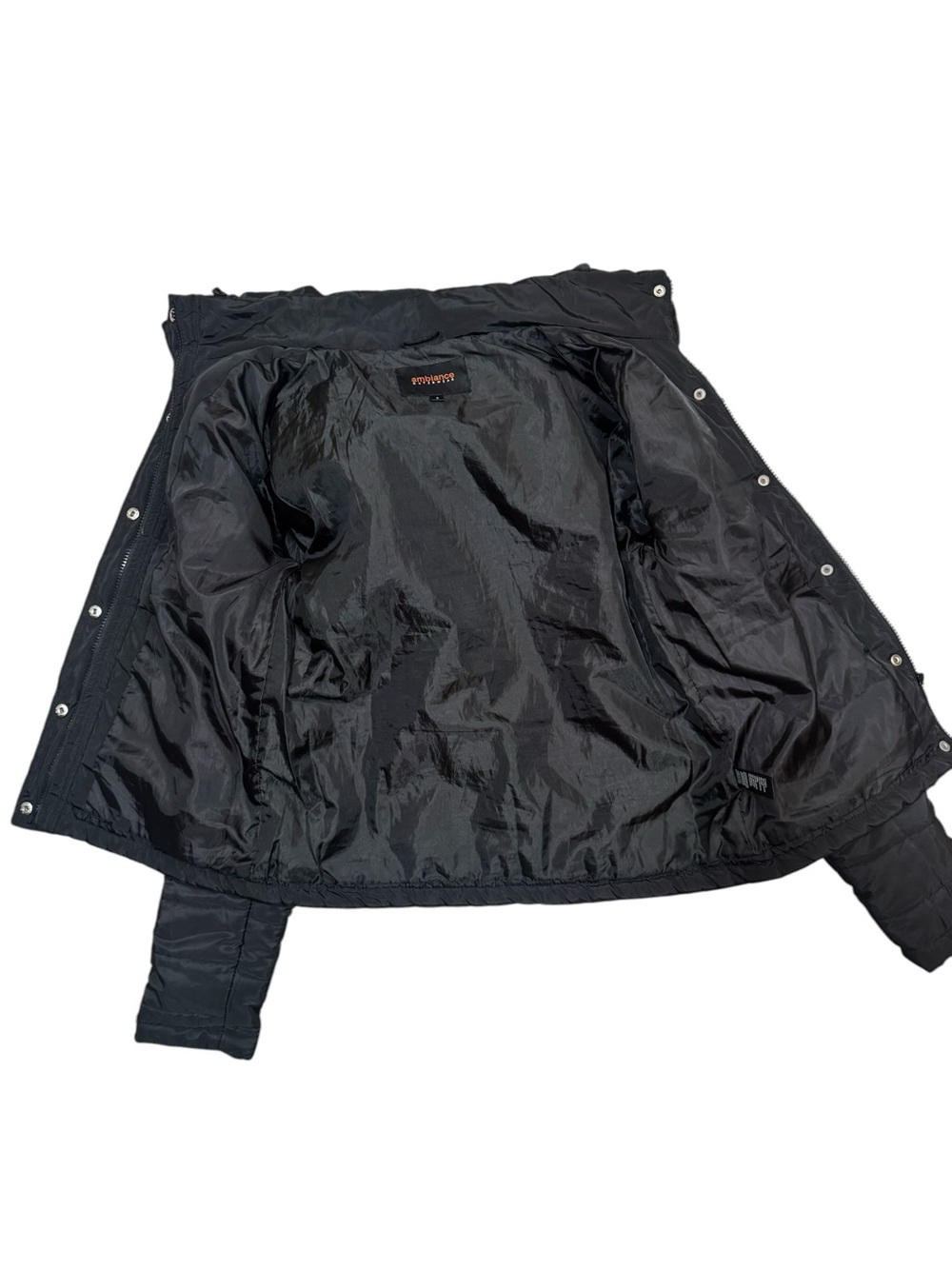 Ambiance Outerwear Black Puffer Jacket Faux Fur Hood Quilted NWOT Size S - Picture 8 of 12